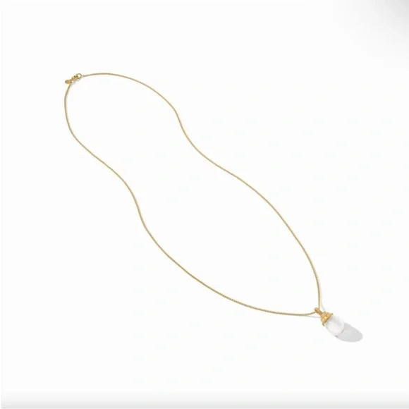 Julie Vos Gold and White Teardrop Necklace - Picture 4 of 9
